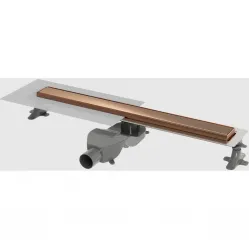 Душевой трап (лоток) Boheme Premium Linear 982-60-CB 60 см, с решеткой, 2 в 1 под плитку, медь матовая