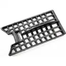 Душевой трап (лоток) Paini Harmony CH850HC 85 см, с решеткой, перфорированный, черный матовый