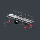 Душевой трап (лоток) Am.Pm PrimeFlow W02SC-P11-040-01SB 39,9 см, с решеткой, перфорированный, матовый хром