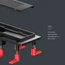 Душевой трап (лоток) Am.Pm PrimeFlow W02SC-P11-050-01BM 49,4 см, с решеткой, перфорированный, черный матовый
