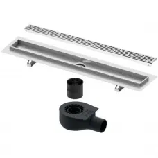 Душевой трап (лоток) Tece TECEdrainline basic 601200 + 650000 + 660016 + 601211 114,3 см, с решеткой, перфорированный, нержавеющая сталь