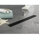 Душевой трап (лоток) Plumberia Selection In-Tile PST70NO 65,8 см, с решеткой, 2 в 1 под плитку, черный матовый
