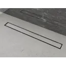 Душевой трап (лоток) Plumberia Selection In-Tile PST70NO 65,8 см, с решеткой, 2 в 1 под плитку, черный матовый