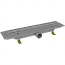 Душевой трап (лоток) Paini Line CH450L 45 см, с решеткой, перфорированный, хром
