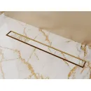 Душевой трап (лоток) Plumberia Selection In-Tile PST70OB 65,8 см, с решеткой, 2 в 1 под плитку, золотой матовый
