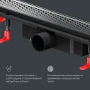Душевой трап (лоток) Am.Pm PrimeFlow W02SC-P11-060-01BM 59,4 см, с решеткой, перфорированный, черный матовый