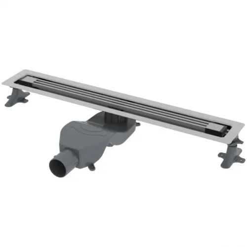 Душевой трап (лоток) Boheme B&T Infinity 981-80-CR 80 см, с решеткой, щелевой, хром