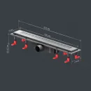 Душевой трап (лоток) Am.Pm PrimeFlow W02SC-P11-060-01SB 59,4 см, с решеткой, перфорированный, матовый хром