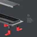 Душевой трап (лоток) Am.Pm PrimeFlow W02SC-P11-060-01SB 59,4 см, с решеткой, перфорированный, матовый хром