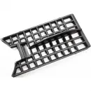 Душевой трап (лоток) Paini Medium CH850MC 85 см, с решеткой, перфорированный, черный матовый