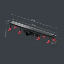 Душевой трап (лоток) Am.Pm PrimeFlow W02SC-P11-070-01BM 69,4 см, с решеткой, перфорированный, черный матовый