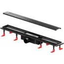 Душевой трап (лоток) Am.Pm PrimeFlow W02SC-P11-070-01BM 69,4 см, с решеткой, перфорированный, черный матовый