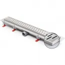 Душевой трап (лоток) Paini Medium CH850MN 85 см, с решеткой, перфорированный, хром