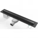 Душевой трап (лоток) Paini Slim Line CH500SLC 50 см, с решеткой, 2 в 1 под плитку, черный матовый