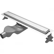 Душевой трап (лоток) Boheme Premium Linear 982-60-CR 60 см, с решеткой, 2 в 1 под плитку, хром