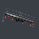 Душевой трап (лоток) Am.Pm PrimeFlow W02SC-P11-080-01BM 79,4 см, с решеткой, перфорированный, черный матовый