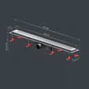 Душевой трап (лоток) Am.Pm PrimeFlow W02SC-P11-080-01SB 79,4 см, с решеткой, перфорированный, матовый хром