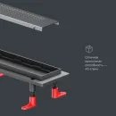 Душевой трап (лоток) Am.Pm PrimeFlow W02SC-P11-080-01SB 79,4 см, с решеткой, перфорированный, матовый хром