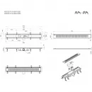 Душевой трап (лоток) Am.Pm PrimeFlow W02SC-P11-080-01SB 79,4 см, с решеткой, перфорированный, матовый хром