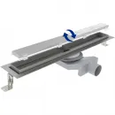 Душевой трап (лоток) Plumberia Selection In-Tile PST90MT 85,8 см, с решеткой, 2 в 1 под плитку, нержавеющая сталь