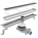 Душевой трап (лоток) Plumberia Selection In-Tile PST90MT 85,8 см, с решеткой, 2 в 1 под плитку, нержавеющая сталь