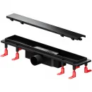 Душевой трап (лоток) Am.Pm PrimeFlow W02SC-U11-050-04BM 49,4 см, с решеткой, 2 в 1 под плитку, черный матовый