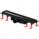 Душевой трап (лоток) Am.Pm PrimeFlow W02SC-U11-050-04BM 49,4 см, с решеткой, 2 в 1 под плитку, черный матовый