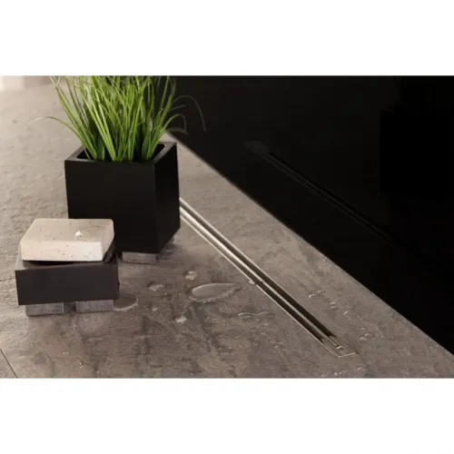Душевой трап (лоток) Pestan Confluo Slim Line Plus 13100028 75 см, с решеткой, щелевой, матовый хром