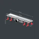 Душевой трап (лоток) Am.Pm PrimeFlow W02SC-U11-050-04SB 49,4 см, с решеткой, 2 в 1 под плитку, матовый хром