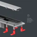 Душевой трап (лоток) Am.Pm PrimeFlow W02SC-U11-050-04SB 49,4 см, с решеткой, 2 в 1 под плитку, матовый хром
