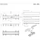 Душевой трап (лоток) Am.Pm PrimeFlow W02SC-U11-050-04SB 49,4 см, с решеткой, 2 в 1 под плитку, матовый хром