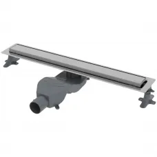 Душевой трап (лоток) Boheme Premium Linear 982-80-CR 80 см, с решеткой, 2 в 1 под плитку, хром