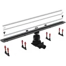 Душевой трап (лоток) Pestan Confluo Slim Line Plus 13100029 85 см, с решеткой, щелевой, матовый хром