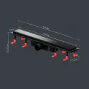 Душевой трап (лоток) Am.Pm PrimeFlow W02SC-U11-060-04BM 59,4 см, с решеткой, 2 в 1 под плитку, черный матовый