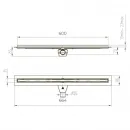 Душевой трап (лоток) Paini Slim Line CH600SLC 60 см, с решеткой, 2 в 1 под плитку, черный матовый
