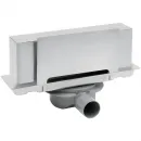 Душевой трап (лоток) Plumberia Selection Walldrain PSW30MT 19 см, с решеткой, щелевой, нержавеющая сталь