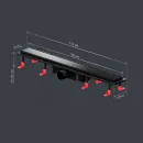 Душевой трап (лоток) Am.Pm PrimeFlow W02SC-U11-070-04BM 69,4 см, с решеткой, 2 в 1 под плитку, черный матовый
