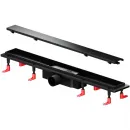 Душевой трап (лоток) Am.Pm PrimeFlow W02SC-U11-070-04BM 69,4 см, с решеткой, 2 в 1 под плитку, черный матовый