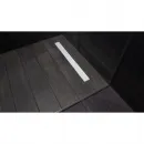 Душевой трап (лоток) Pestan Confluo Frameless White Glass Line 13701216 95 см, с решеткой, щелевой, белый глянец