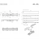 Душевой трап (лоток) Am.Pm PrimeFlow W02SC-U11-080-04BM 79,4 см, с решеткой, 2 в 1 под плитку, черный матовый