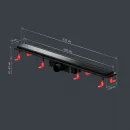 Душевой трап (лоток) Am.Pm PrimeFlow W02SC-U11-080-04BM 79,4 см, с решеткой, 2 в 1 под плитку, черный матовый