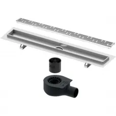 Душевой трап (лоток) Tece TECEdrainline basic 601200 + 650000 + 660016 + 601210 114,3 см, с решеткой, перфорированный, хром