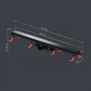 Душевой трап (лоток) Am.Pm PrimeFlow W02SC-U11-090-04BM 89,4 см, с решеткой, 2 в 1 под плитку, черный матовый
