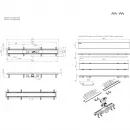Душевой трап (лоток) Am.Pm PrimeFlow W02SC-U11-090-04BM 89,4 см, с решеткой, 2 в 1 под плитку, черный матовый