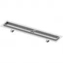 Душевой трап (лоток) Tece TECEdrainline basic 600700 + 650000 + 660016 + 600711 64,3 см, с решеткой, перфорированный, нержавеющая сталь