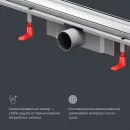 Душевой трап (лоток) Am.Pm PrimeFlow W02SC-U11-090-04SB 89,4 см, с решеткой, 2 в 1 под плитку, матовый хром