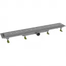 Душевой трап (лоток) Paini Line CH650LN 65 см, с решеткой, перфорированный, хром