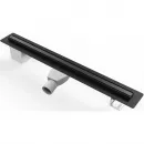 Душевой трап (лоток) Paini Slim Line CH700SLC 70 см, с решеткой, 2 в 1 под плитку, черный матовый