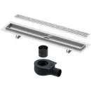 Душевой трап (лоток) Tece TECEdrainline organic 600700 + 650000 + 660016 + 600761 64,3 см, с решеткой, перфорированный, нержавеющая сталь