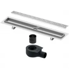 Душевой трап (лоток) Tece TECEdrainline organic 600700 + 650000 + 660016 + 600761 64,3 см, с решеткой, перфорированный, нержавеющая сталь
